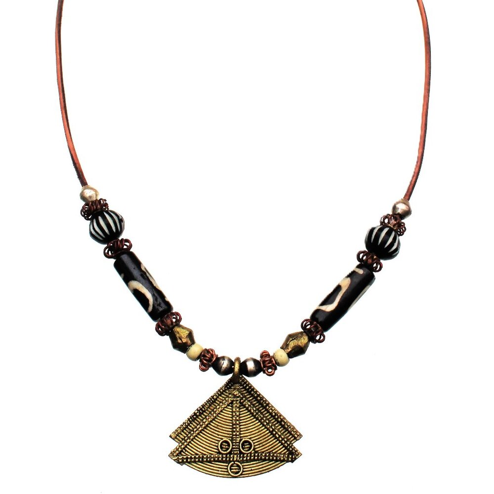 A Beautiful Ashanti Pendant on 2 MM Distressed